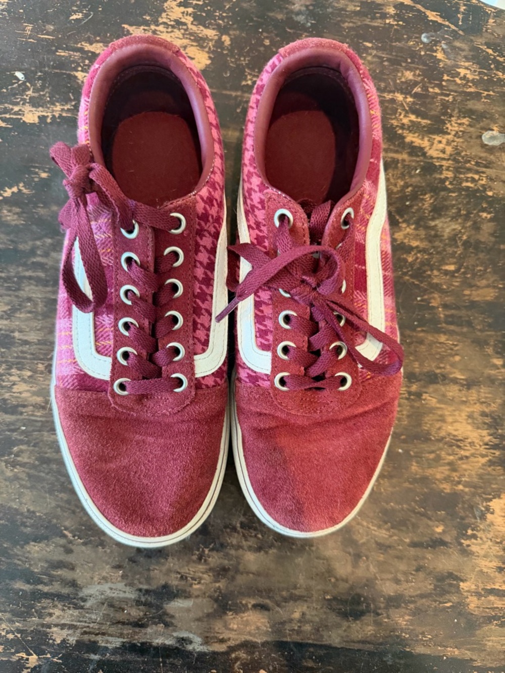 Vans Women's Ward Platform Plaid Mix Port